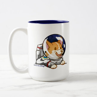 Taza Bicolor Corgi en juego de espacio