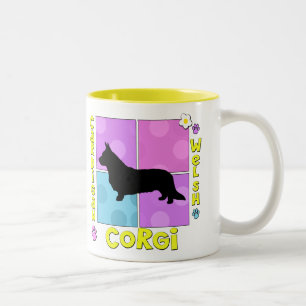 Taza Bicolor Corgi maravilloso Galés de la rebeca