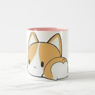 Taza Bicolor Corgi Mug De Sueño Cuto - 2 Tono