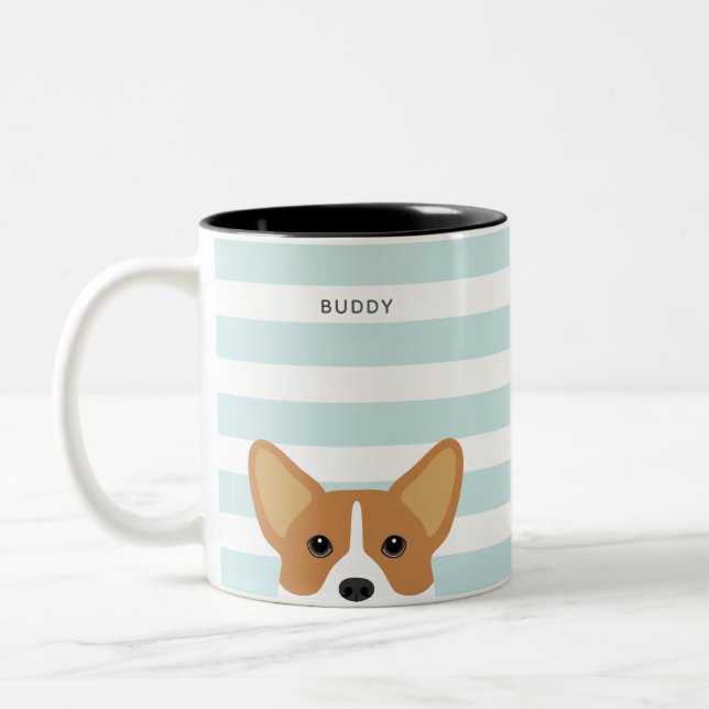 Taza Bicolor Corgi Mugs (Izquierda)