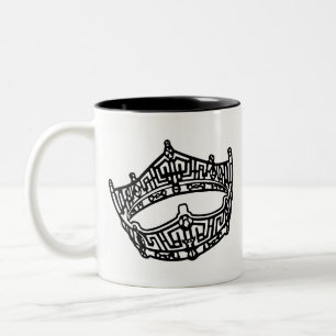 Taza Bicolor Corona de Concurso