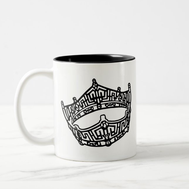 Taza Bicolor Corona de Concurso (Izquierda)