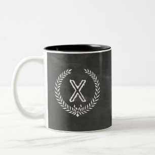 Taza Bicolor Corona de monograma