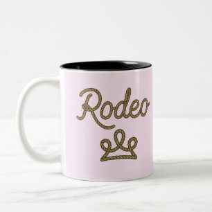 Taza Bicolor Corona de Tiara de Princesa Rodeo Country Occident