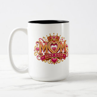 Taza Bicolor Corona Real 'Mamá es la Mejor'