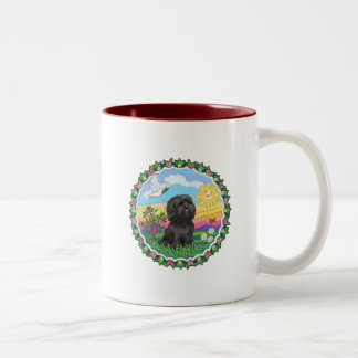 Taza Bicolor Corona - Shih Tzu negro