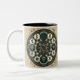 Taza Bicolor Corre el miso del norte: una saga de símbolos anti