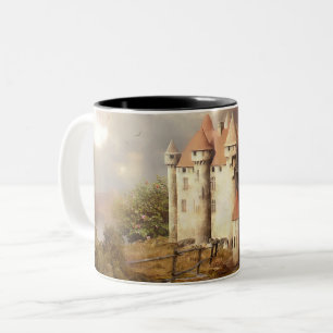 Taza Bicolor Correr río Castillo Medieval