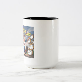 Taza Bicolor Correr tarde es mi cardio