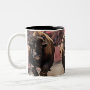 Taza Bicolor Corriendo los toros