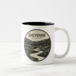 Taza Bicolor Corriente nacional de pastizales de Sheyenne