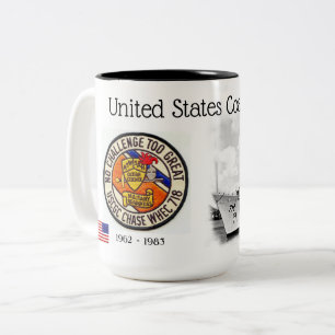 TAZA BICOLOR CORTADOR DE CHASE WHEC-718 DE USCGC