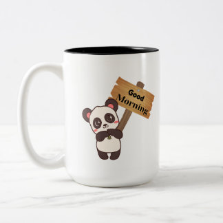 Taza Bicolor cortar panda mug