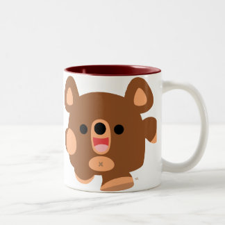 Taza Bicolor Cortar Personalizado Energetic Bear Mug