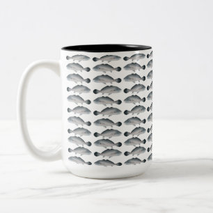 Taza Bicolor Corvina de plata sudamericana