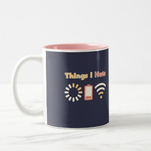 Taza Bicolor Cosas Que Odio El Codificación De Computadoras
