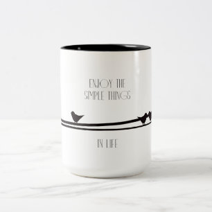 Taza Bicolor Cosas simples Aves