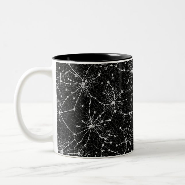 Taza Bicolor Cosmic_Web_of_Stars. (Izquierda)