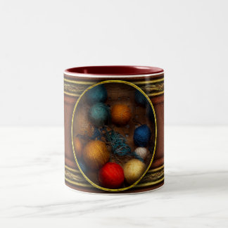 Taza Bicolor Costura - Tejido - Hilo para gatos