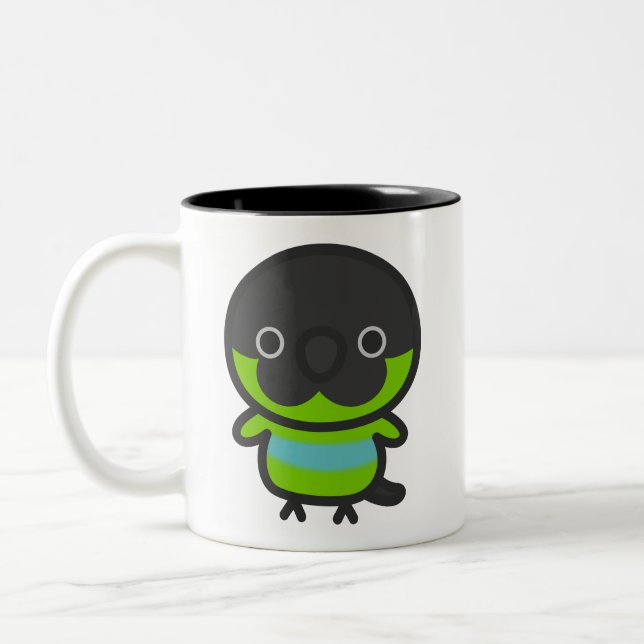 Taza Bicolor cotorra nanday (Izquierda)