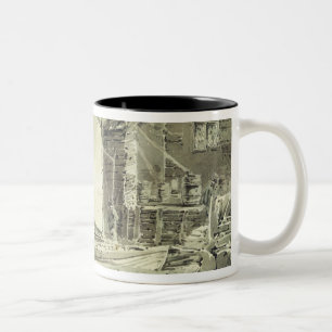 Taza Bicolor Cottag del pescador de José Mallord Guillermo