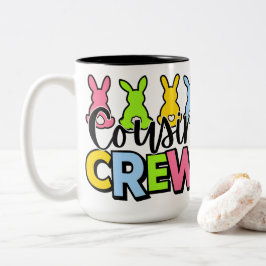 Taza Bicolor Cousin Crew Colorful Easter Bunnies