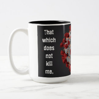 Taza Bicolor Covid-19 Café mug. 15 oz. Dos Tonos.