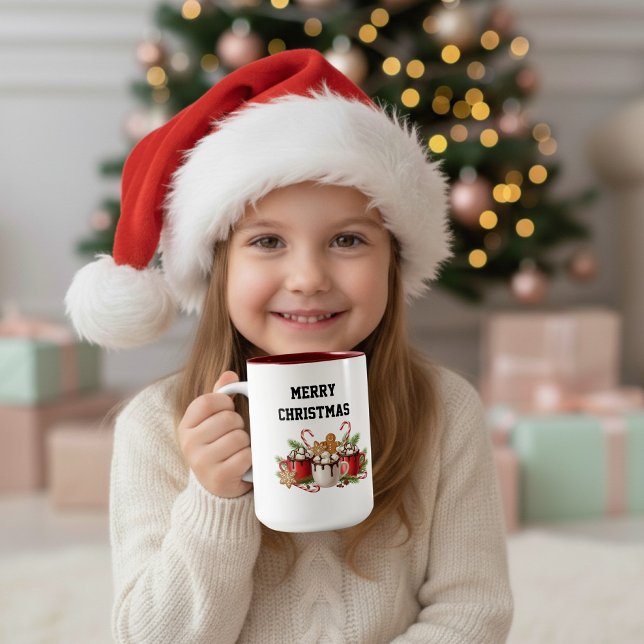 Taza Bicolor Cozy Christmas Cocoa  (Subido por el creador)