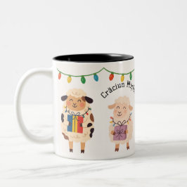 Taza Bicolor Crăciun Mișto Sheep Gift Romanian Holiday