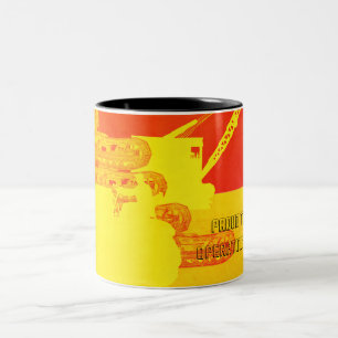 Taza Bicolor Crane Shovel OPERACIÓN INGENIERO bulldozer SUN