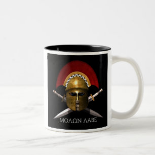 Taza Bicolor Cráneo de Molon Labe