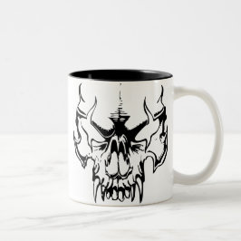 Taza Bicolor Cráneo del gótico