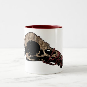 Taza Bicolor Cráneo del pájaro