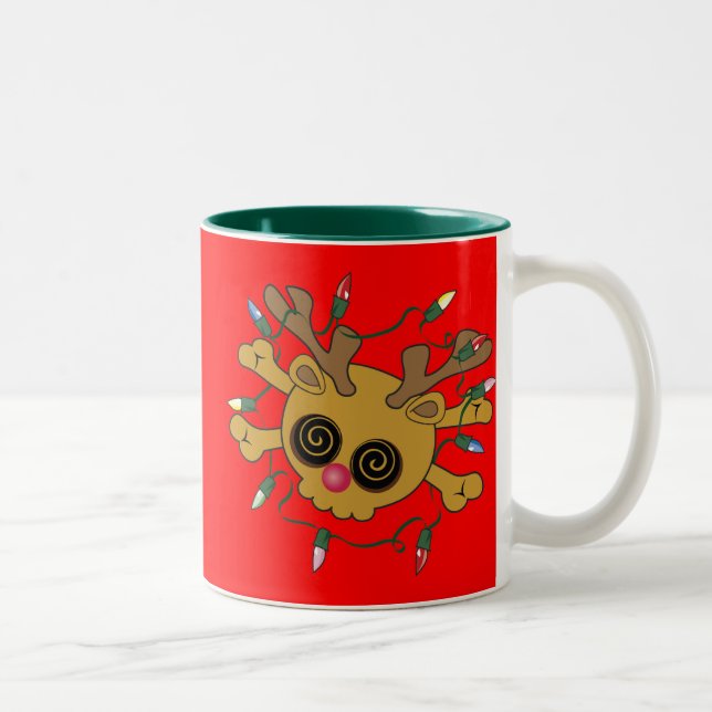 Taza Bicolor Cráneo del reno (Derecha)