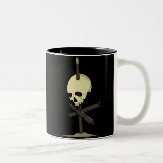 Taza Bicolor Cráneo empalado (Derecha)