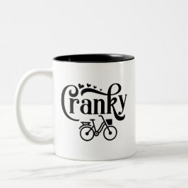TAZA BICOLOR CRANKY MUG | BOMBA DE CICLISMO | BIKE