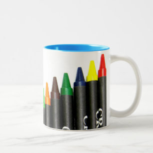 Taza Bicolor Crayones