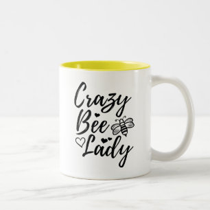 Taza Bicolor Crazy Bee Lady