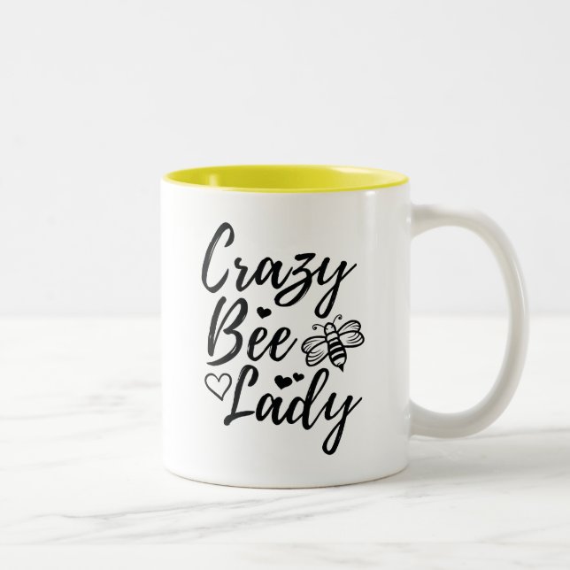 Taza Bicolor Crazy Bee Lady (Derecha)