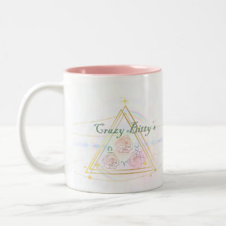 Taza Bicolor Crazy Bitty's- Bitty Mug con logotipo de negocios
