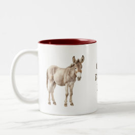 Taza Bicolor Crazy Donkey Lady