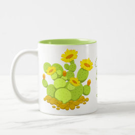 Taza Bicolor Crazy Plant Lady Cute Personalizado Cactus