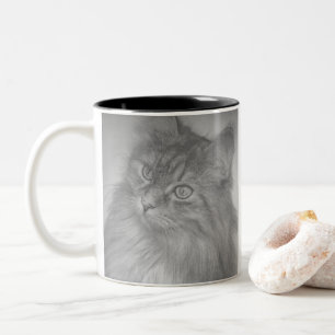 Taza Bicolor Crazy Y Cute Kitty