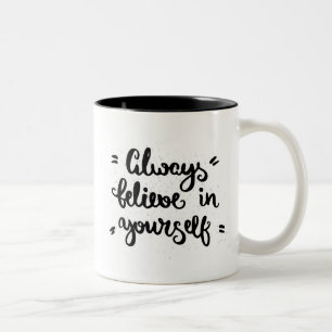 Taza Bicolor Crea siempre en sí mismo