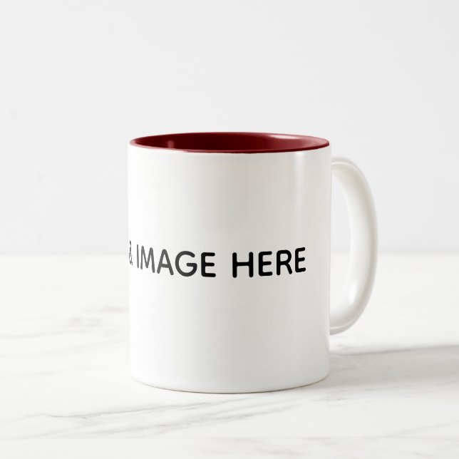Taza Bicolor Crea tu propio blanco (Anverso derecho)