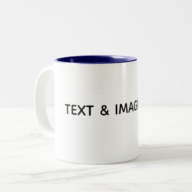 Taza Bicolor Crea tu propio blanco (Anverso izquierdo)