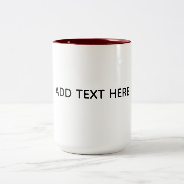 Taza Bicolor Crea tu propio blanco  (Centro)