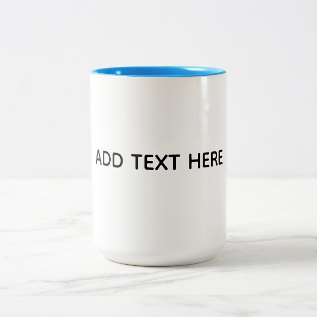 Taza Bicolor Crea tu propio blanco  (Centro)