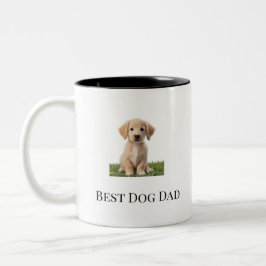 Taza Bicolor 'Crea tu propio perro' mejor perro papá Mug