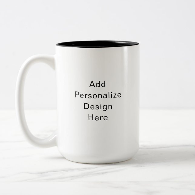 Taza Bicolor crea tu propio personalizado (Izquierda)